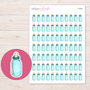 I-18383 planner sticker sheet with enlarged sticker detail