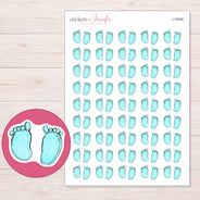 I-18388 planner sticker sheet with enlarged sticker detail