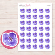 I-18392 planner sticker sheet with enlarged sticker detail