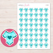 I-18403 planner sticker sheet with enlarged sticker detail