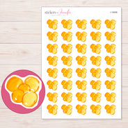I-18406 planner sticker sheet with enlarged sticker detail