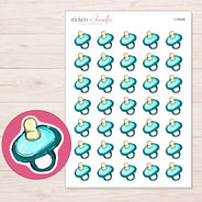 I-18408 planner sticker sheet with enlarged sticker detail