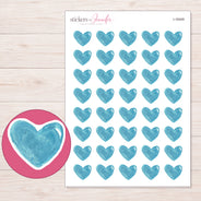 I-18409 planner sticker sheet with enlarged sticker detail