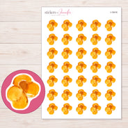 I-18416 planner sticker sheet with enlarged sticker detail