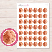 I-18456 planner sticker sheet with enlarged sticker detail