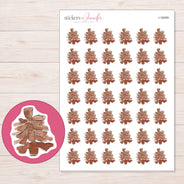 I-18459 planner sticker sheet with enlarged sticker detail