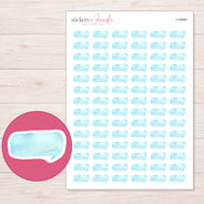 I-18460 planner sticker sheet with enlarged sticker detail