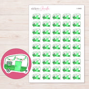 I-18463 planner sticker sheet with enlarged sticker detail