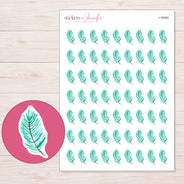 I-18464 planner sticker sheet with enlarged sticker detail