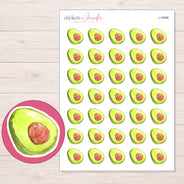 I-18466 planner sticker sheet with enlarged sticker detail