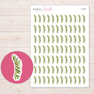 I-18467 planner sticker sheet with enlarged sticker detail