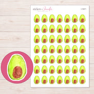 I-18471 planner sticker sheet with enlarged sticker detail