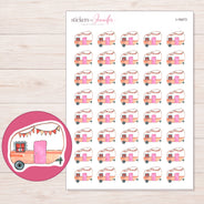 I-18473 planner sticker sheet with enlarged sticker detail