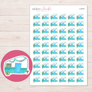 I-18478 planner sticker sheet with enlarged sticker detail