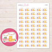 I-18483 planner sticker sheet with enlarged sticker detail