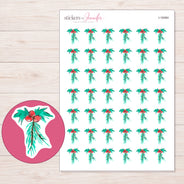 I-18484 planner sticker sheet with enlarged sticker detail