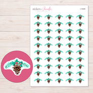 I-18489 planner sticker sheet with enlarged sticker detail