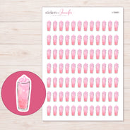 I-18491 planner sticker sheet with enlarged sticker detail