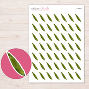 I-18552 planner sticker sheet with enlarged sticker detail