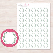I-18567 planner sticker sheet with enlarged sticker detail