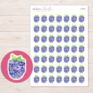 I-18616 planner sticker sheet with enlarged sticker detail