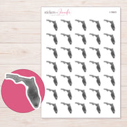 I-18623 planner sticker sheet with enlarged sticker detail
