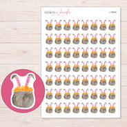 I-18634 planner sticker sheet with enlarged sticker detail