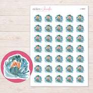 I-18647 planner sticker sheet with enlarged sticker detail