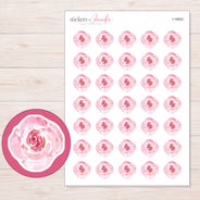 I-18652 planner sticker sheet with enlarged sticker detail