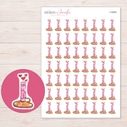 I-18659 planner sticker sheet with enlarged sticker detail