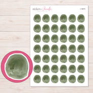 I-18675 planner sticker sheet with enlarged sticker detail