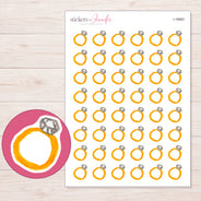 I-18683 planner sticker sheet with enlarged sticker detail
