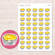I-18691 planner sticker sheet with enlarged sticker detail