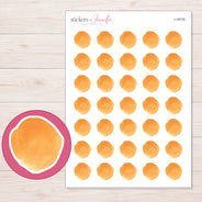 I-18735 planner sticker sheet with enlarged sticker detail