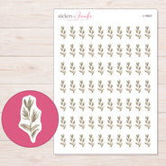 I-18837 planner sticker sheet with enlarged sticker detail
