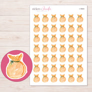 I-18844 planner sticker sheet with enlarged sticker detail