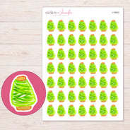 I-18923 planner sticker sheet with enlarged sticker detail