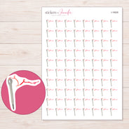 I-18928 planner sticker sheet with enlarged sticker detail
