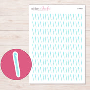 I-18933 planner sticker sheet with enlarged sticker detail