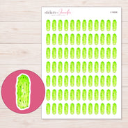 I-19006 planner sticker sheet with enlarged sticker detail