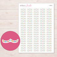 I-19010 planner sticker sheet with enlarged sticker detail