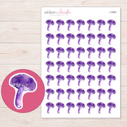 I-19083 planner sticker sheet with enlarged sticker detail