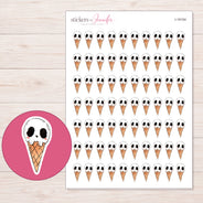 I-19154 planner sticker sheet with enlarged sticker detail