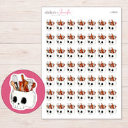 I-19210 planner sticker sheet with enlarged sticker detail
