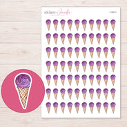 I-19211 planner sticker sheet with enlarged sticker detail
