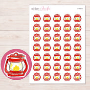 I-19213 planner sticker sheet with enlarged sticker detail