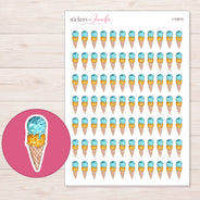 I-19215 planner sticker sheet with enlarged sticker detail