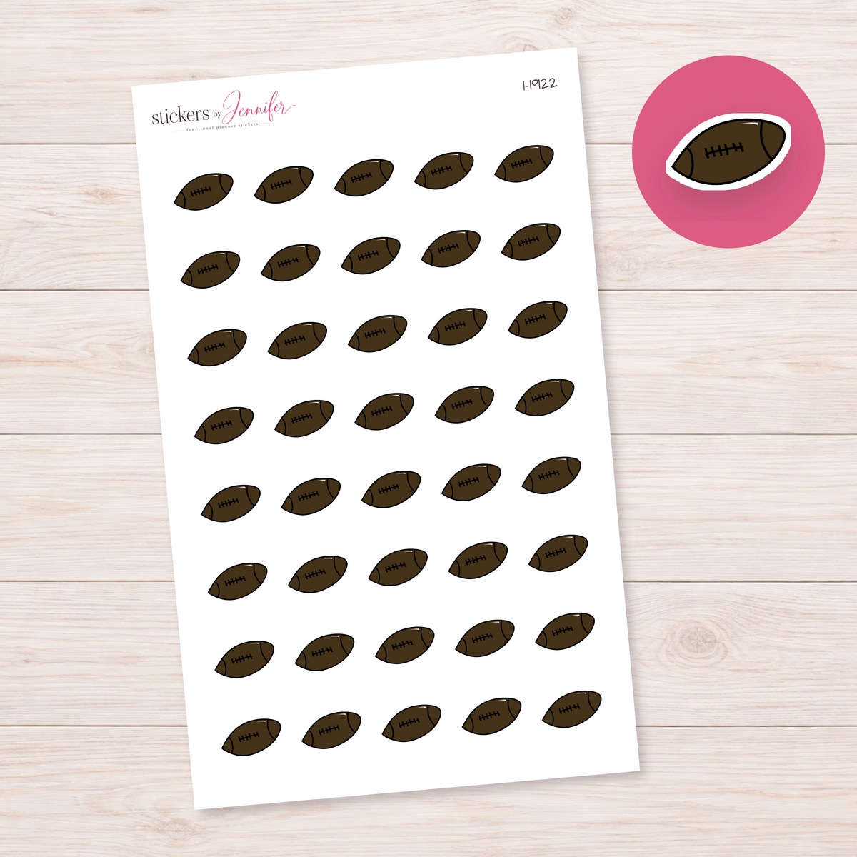 Football Planner Stickers | I-1922