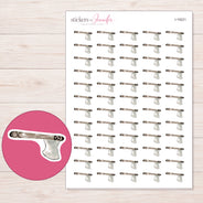 I-19221 planner sticker sheet with enlarged sticker detail