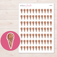 I-19227 planner sticker sheet with enlarged sticker detail